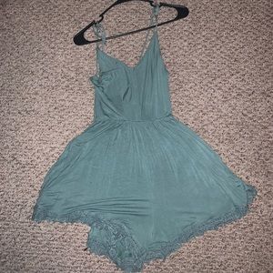 Blue boutique romper